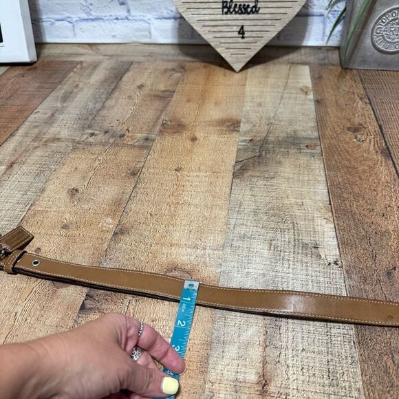 replacement strap & bag charm COACH Legacy Demi Hobo Camel Leather #9564 - Picture 8 of 9